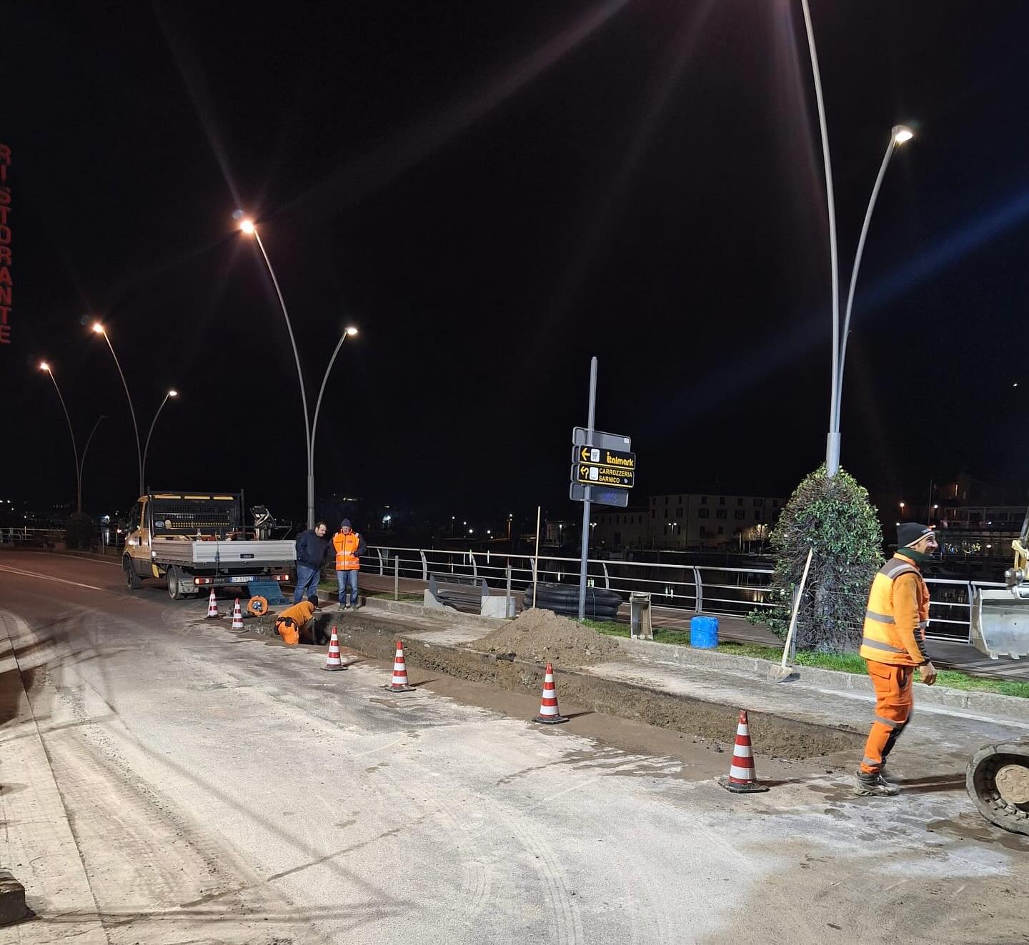 Lavori notturni su via Roma dal 17 al 20 febbraio 